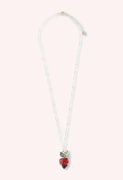 Chocolate Covered Strawberry Necklace - Red Multi | Anna Sui