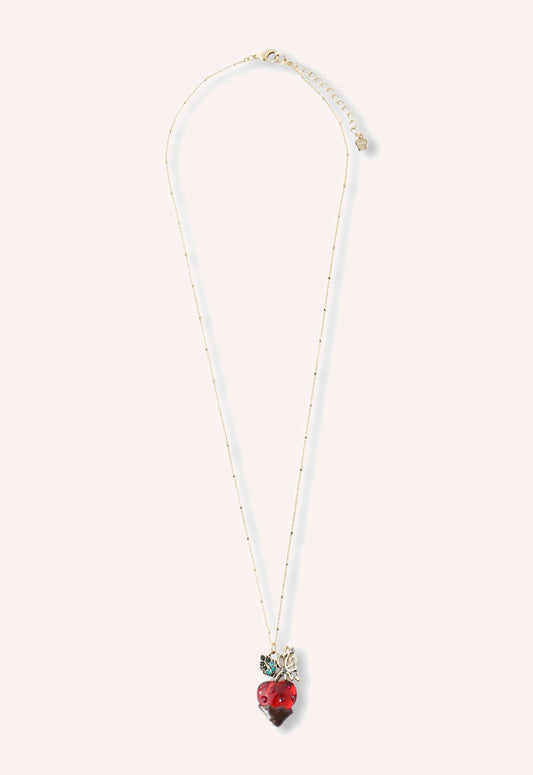 Chocolate Covered Strawberry Necklace - Red Multi | Anna Sui
