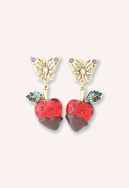 Chocolate Covered Strawberry Earrings - Red Multi | Anna Sui