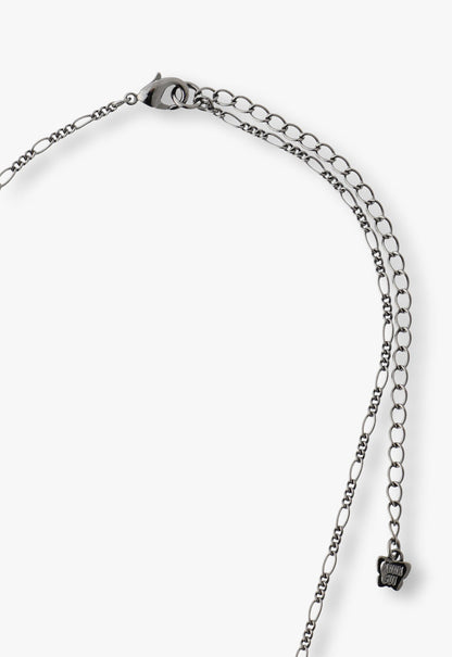 Bejeweled Butterfly Princess Necklace - Violet Gunmetal | Anna Sui