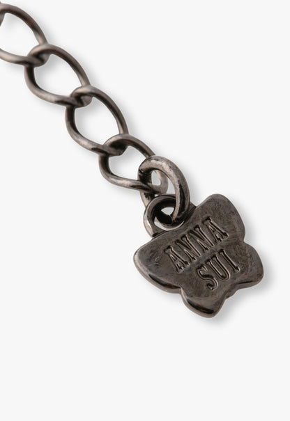 Bejeweled Butterfly Necklace - Violet Gunmetal | Anna Sui
