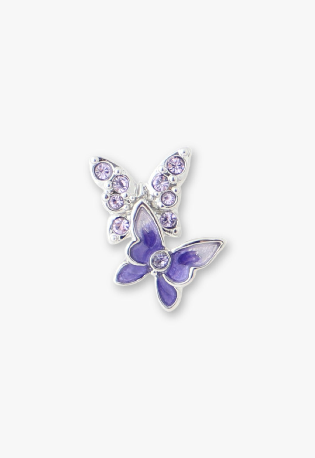 Bejeweled Butterfly Stud Earrings - Violet | Anna Sui