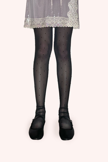Rhinestone Mesh Leggings | Anna Sui