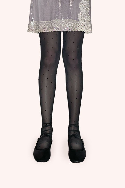 Rhinestone Mesh Leggings | Anna Sui