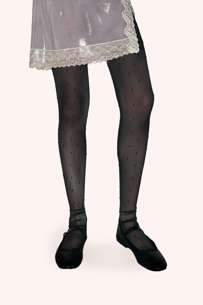 Rhinestone Mesh Leggings | Anna Sui