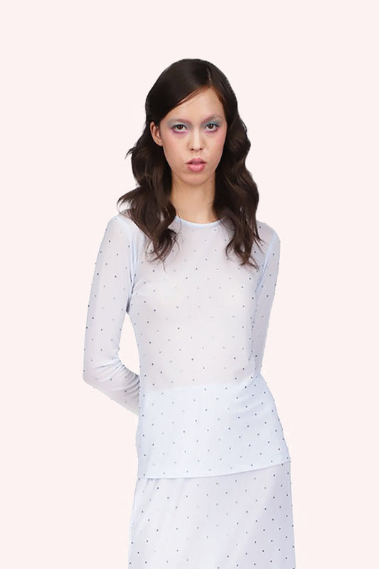 Rhinestone Mesh Top | Anna Sui