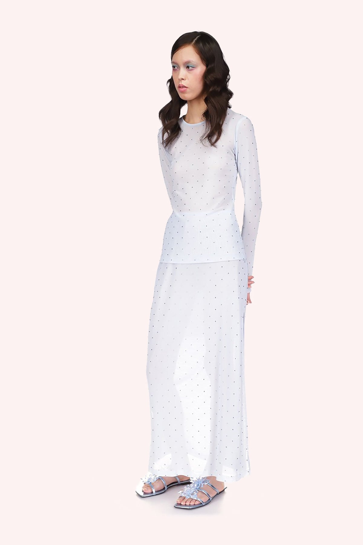 Rhinestone Mesh Top | Anna Sui