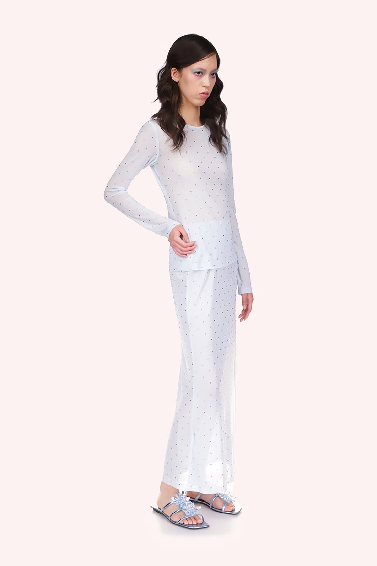Rhinestone Mesh Top | Anna Sui