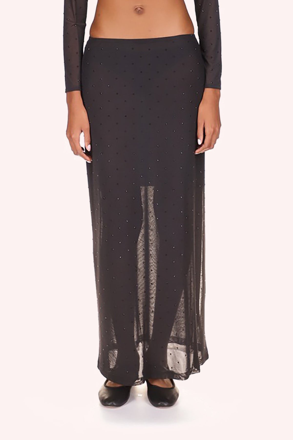 Rhinestone Mesh Skirt | Anna Sui