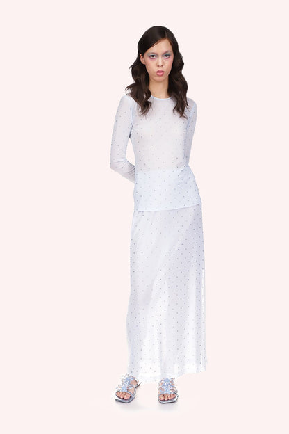 Rhinestone Mesh Skirt | Anna Sui