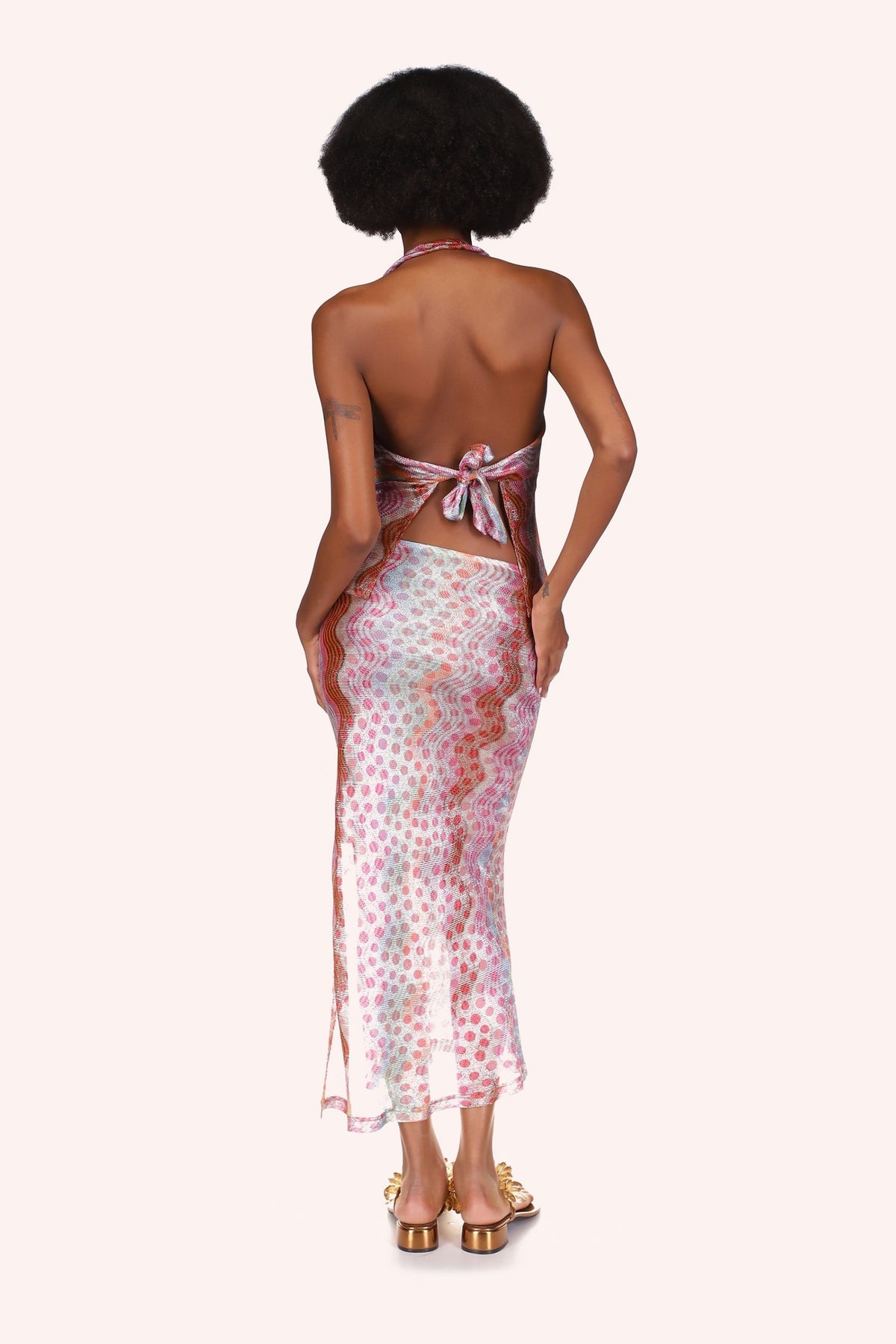 Swirly Rainbow Knit Skirt | Anna Sui