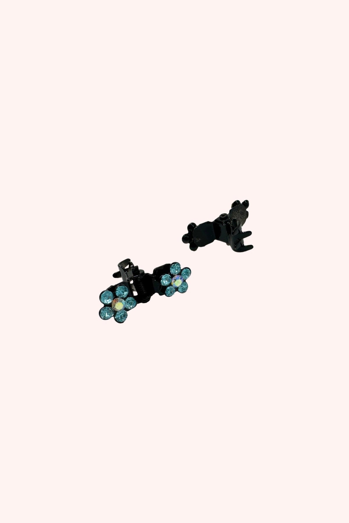 Baby Gemstone Daisy Jaw Clip Pair Blue | Anna Sui