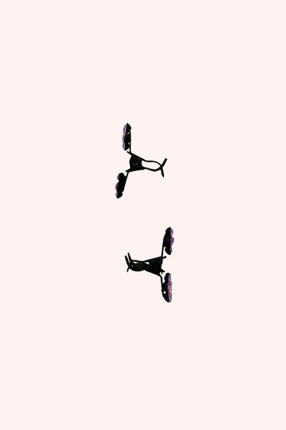 Baby Gemstone Daisy Jaw Clip Pair Gold | Anna Sui