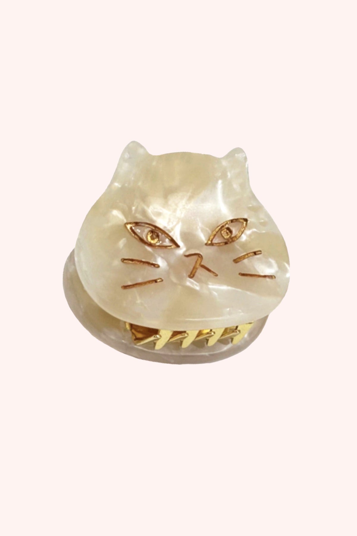 The Cat's Meow Jaw Clip Pair Ivory | Anna Sui