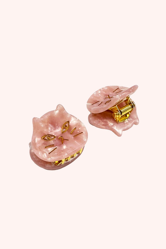 The Cat's Meow Jaw Clip Pair Pink | Anna Sui