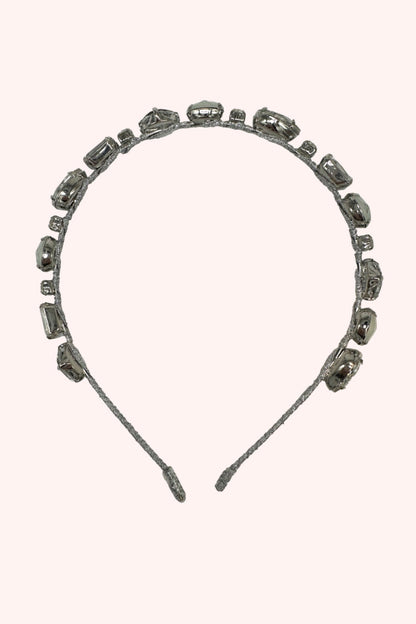 Enchanted Crystals Headband Silver | Anna Sui