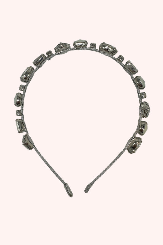 Enchanted Crystals Headband Silver | Anna Sui