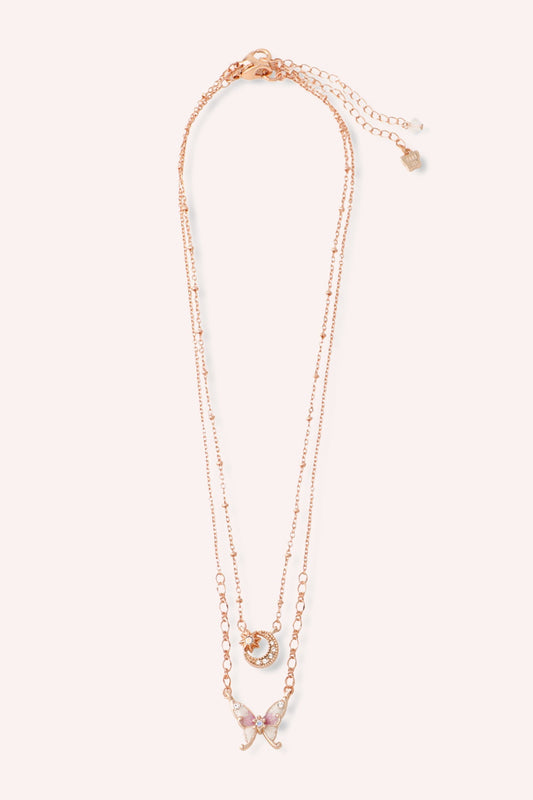 Butterfly and Moon Necklace Set | Anna Sui