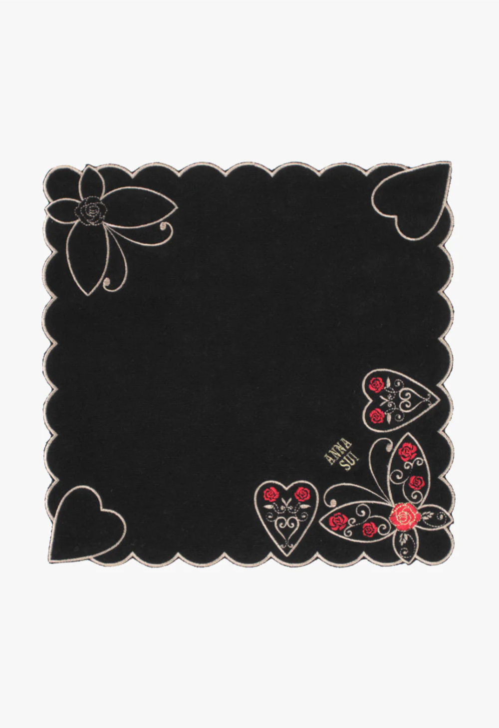 Butterfly Hearts Washcloth | Anna Sui