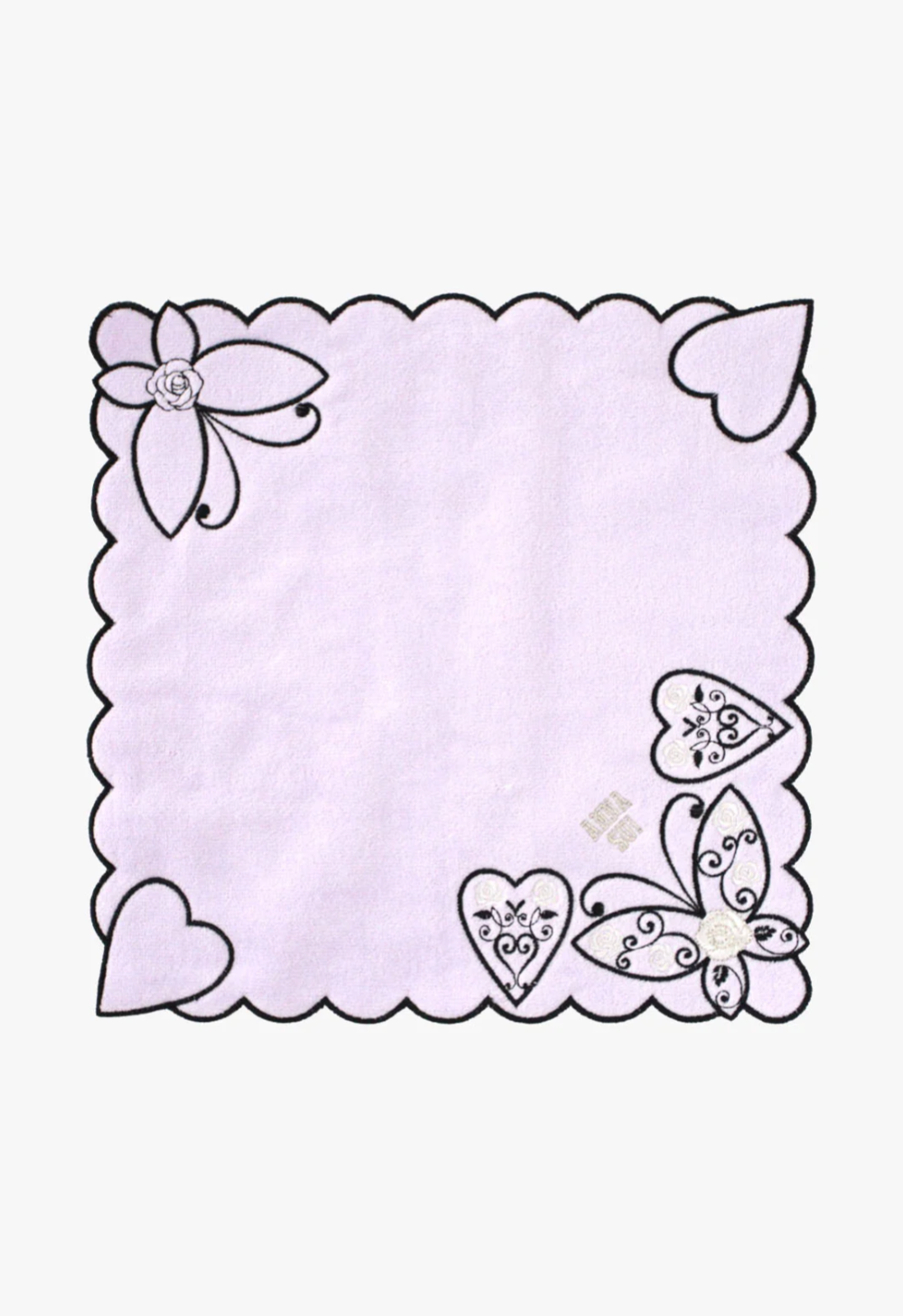 Butterfly Hearts Washcloth | Anna Sui