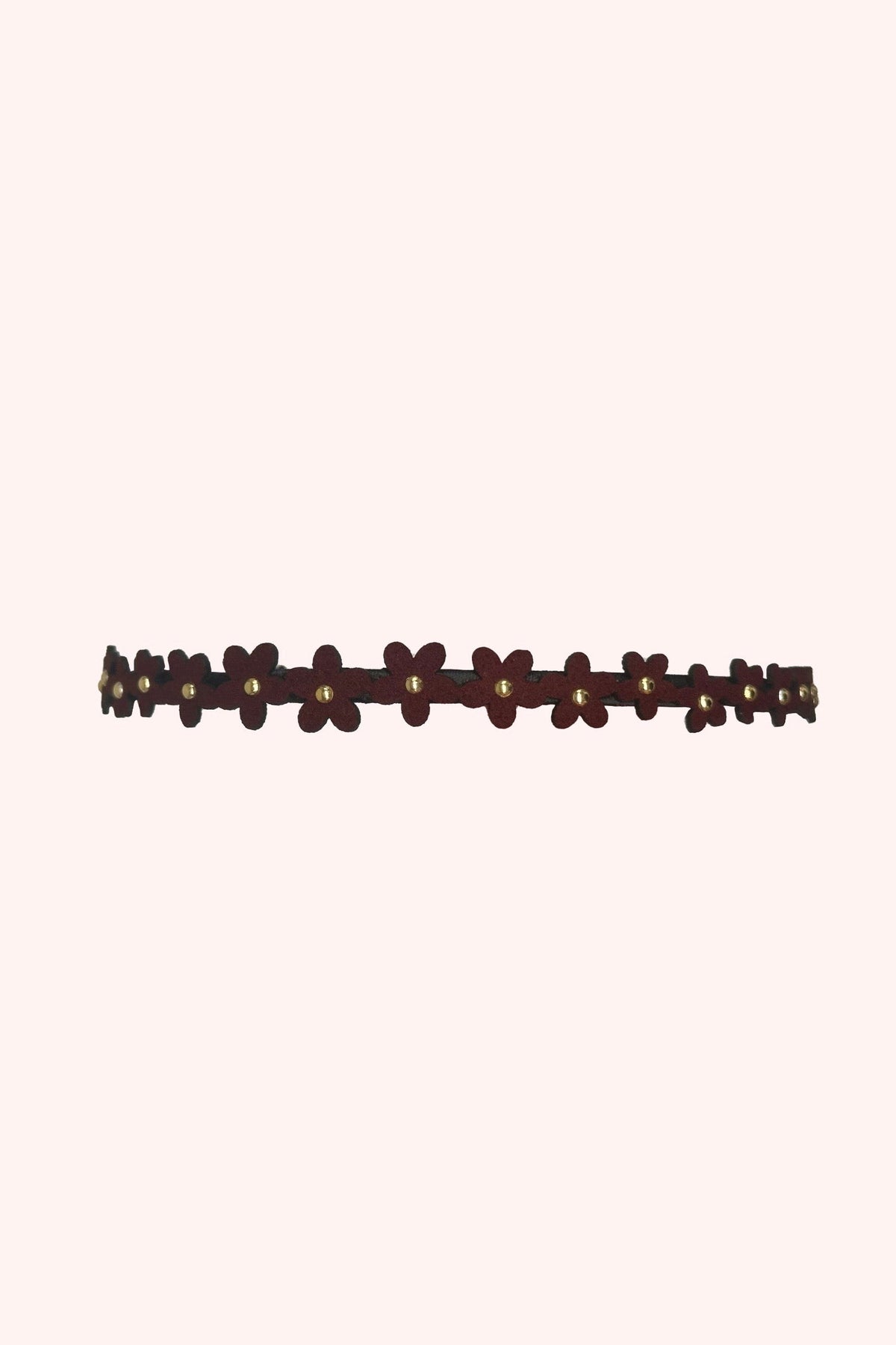Forget Me Not Headband - Maroon | Anna Sui