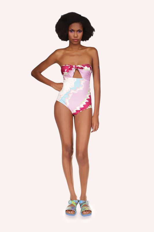 Wavy Clouds Bathing Suit | Anna Sui