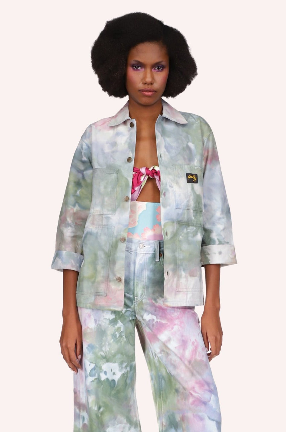 Ocean Tie Dye Jacket | Anna Sui