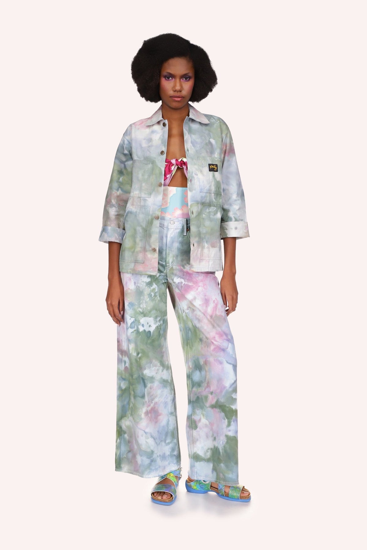 Ocean Tie Dye Jacket | Anna Sui
