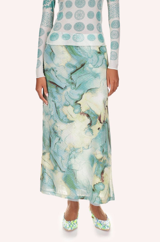 Cosmos Mesh Skirt | Anna Sui
