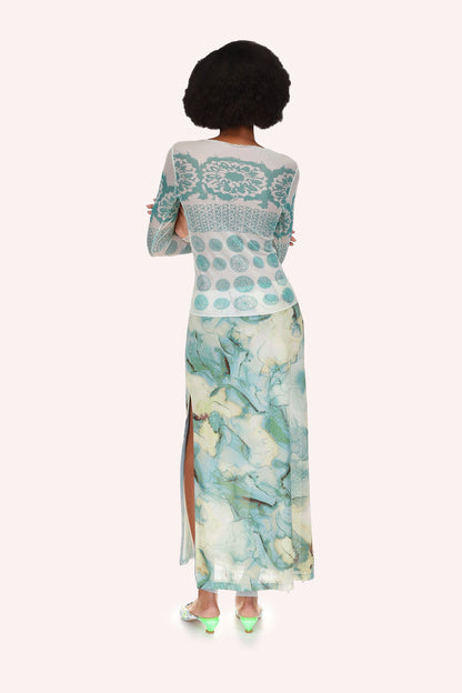 Cosmos Mesh Skirt | Anna Sui