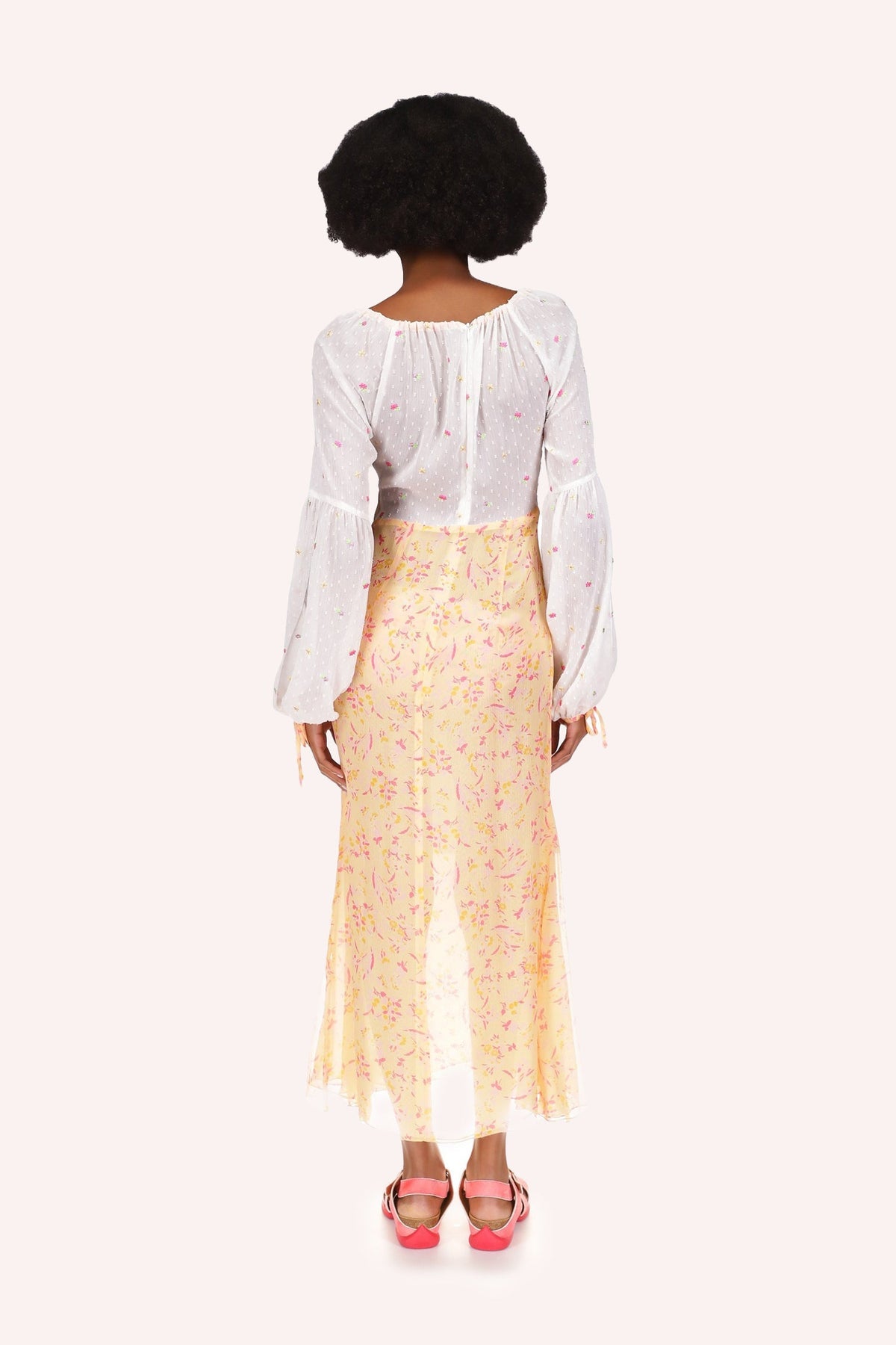 Floral Swiss Dot & Arcadia Blossom Princess Dress | Anna Sui