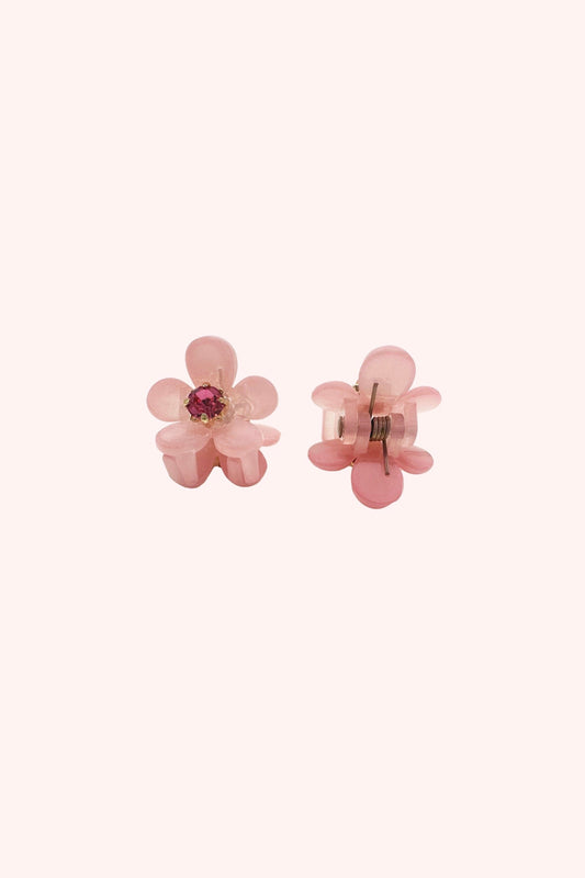 Mini Daisy Claw Clip Pair Pink Rose | Anna Sui