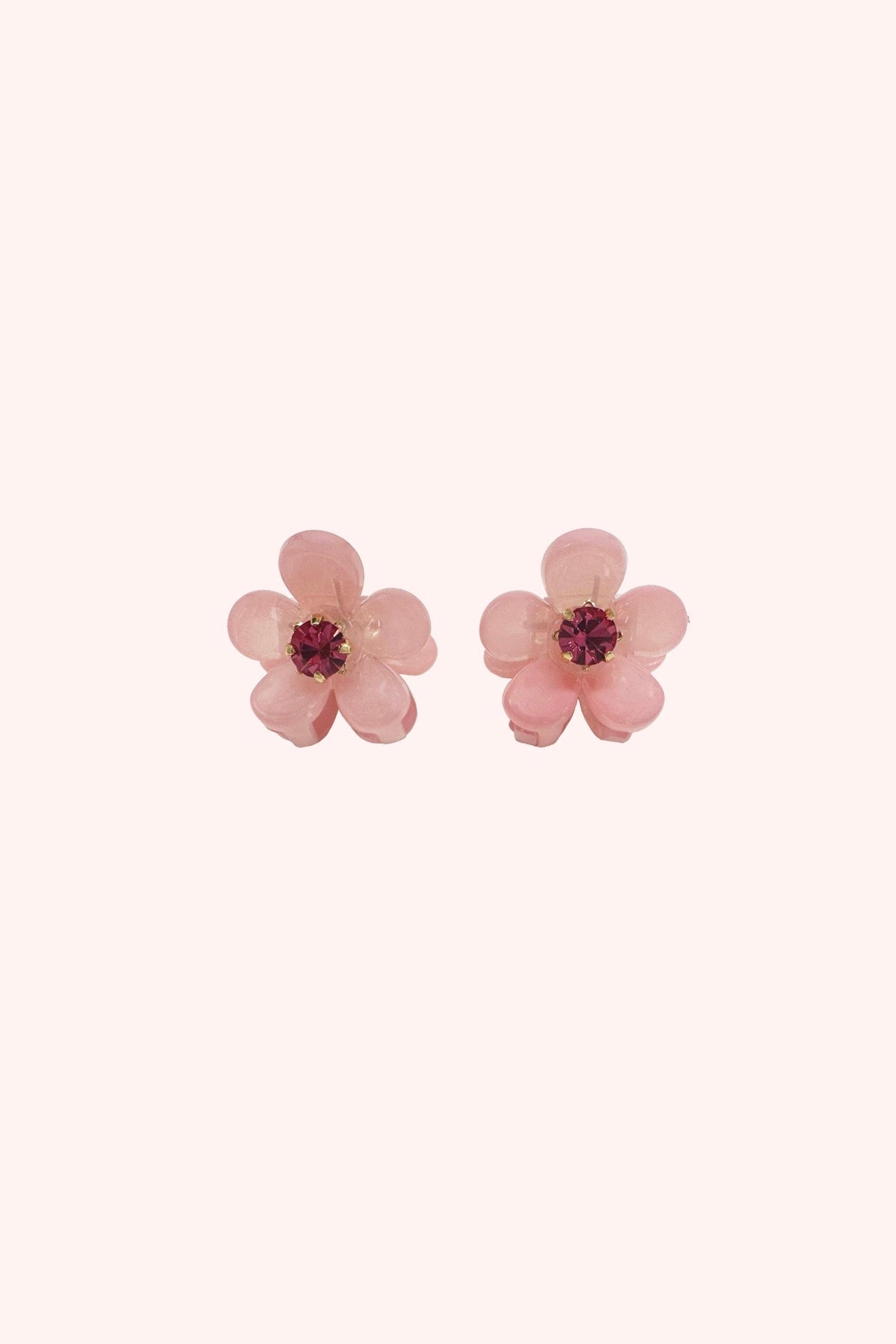 Mini Daisy Claw Clip Pair Pink Rose | Anna Sui