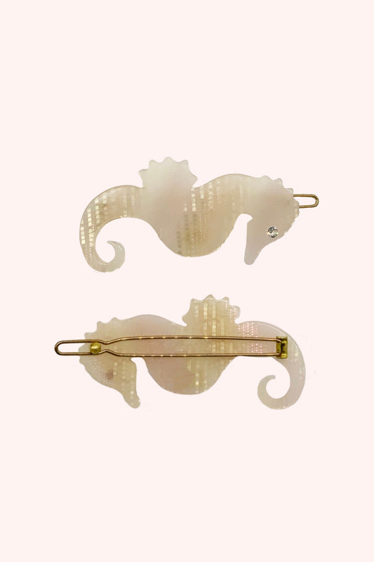 Sweet Seahorse Hair Pin Pink Glitz | Anna Sui