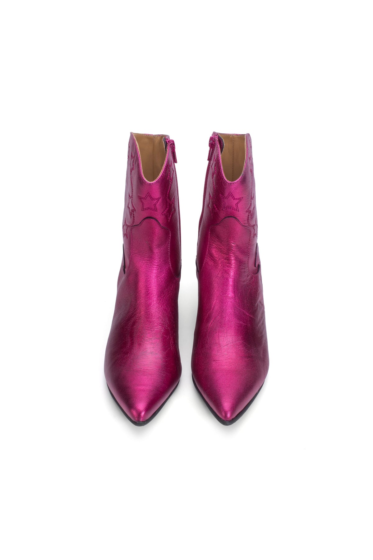John Fluevog Western Boot - Metallic Azalea | Anna Sui
