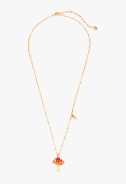 Fairytale Mushroom Necklace - Gold | Anna Sui