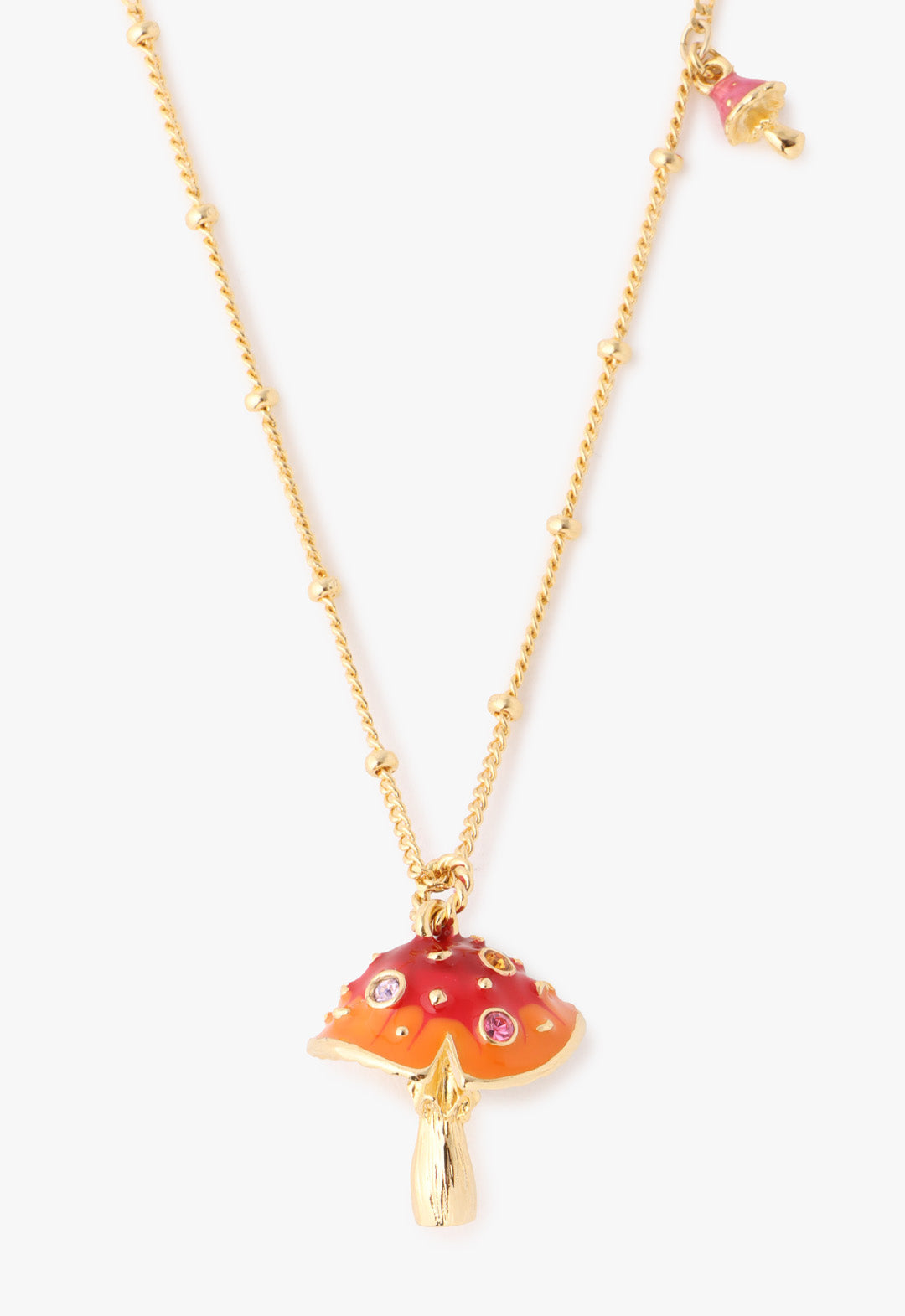 Fairytale Mushroom Necklace - Gold | Anna Sui