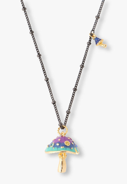 Fairytale Mushroom Necklace - Gunmetal | Anna Sui