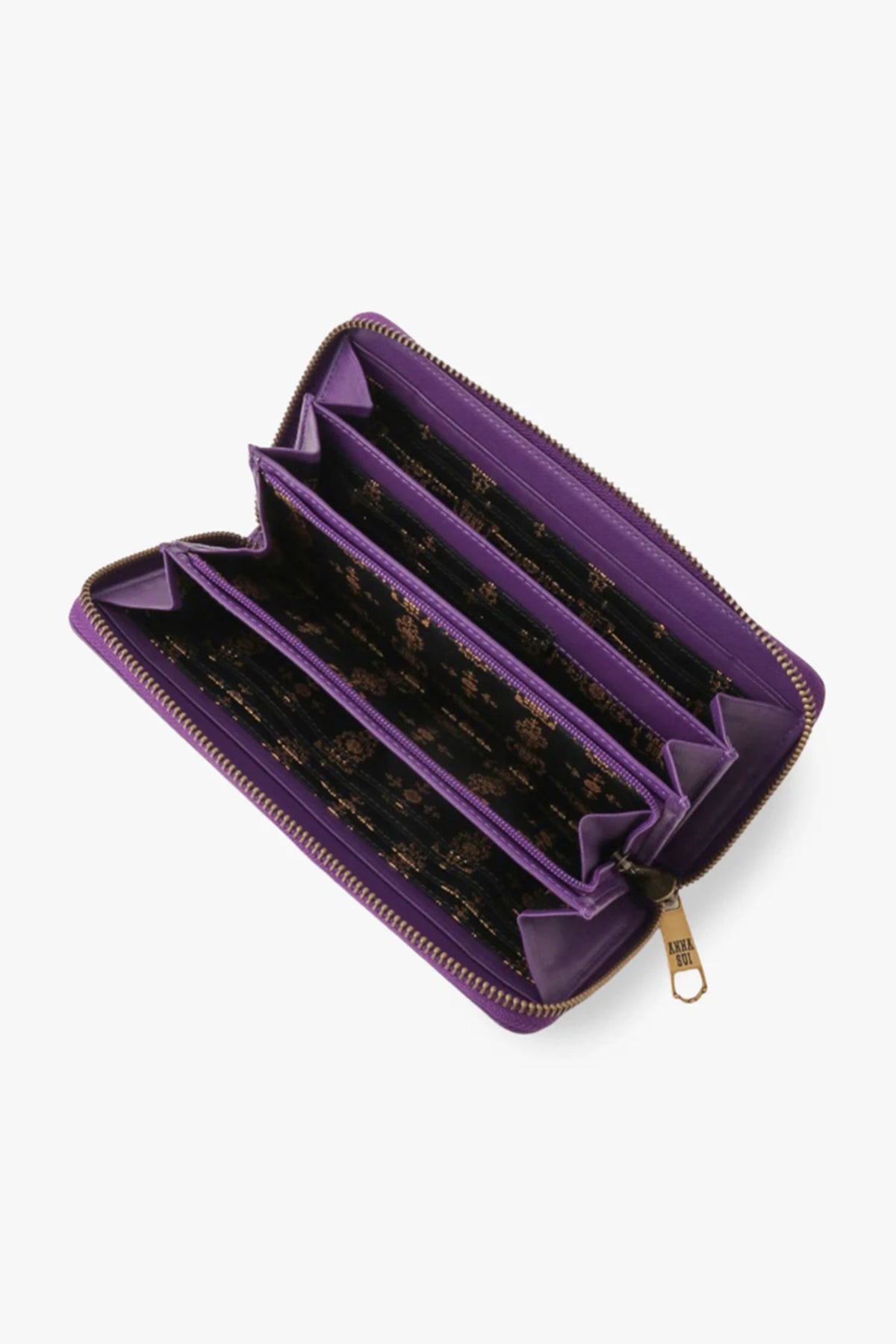 Purple Retro Button Wallet | Anna Sui