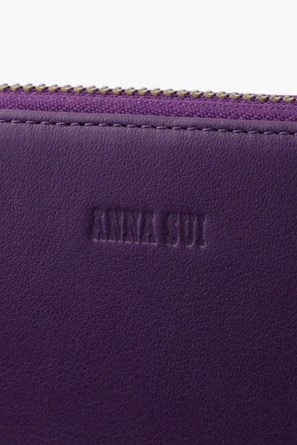 Purple Retro Button Wallet | Anna Sui