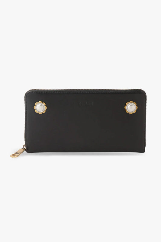 Black Retro Button Wallet | Anna Sui