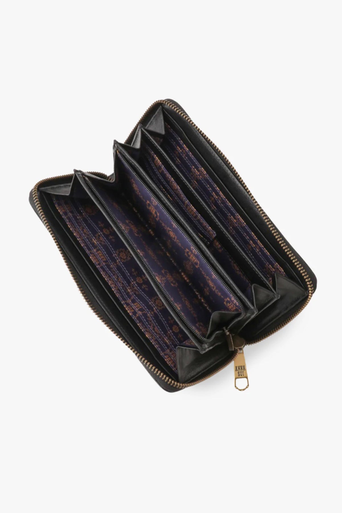 Black Retro Button Wallet | Anna Sui