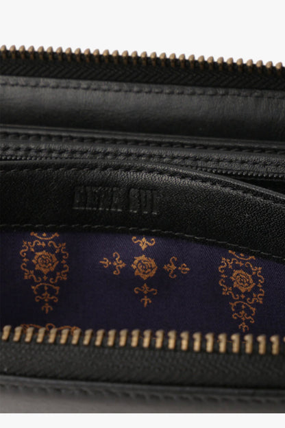 Black Retro Button Wallet | Anna Sui