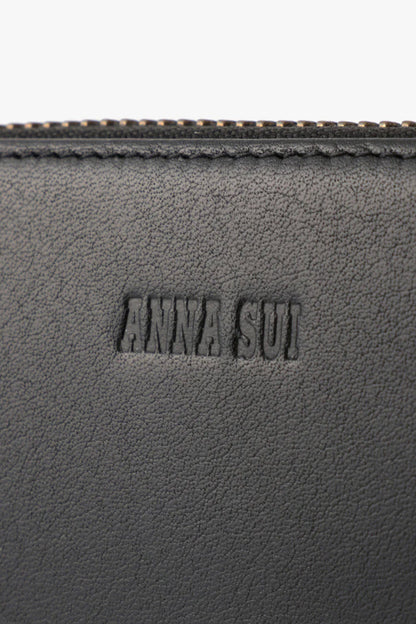 Black Retro Button Wallet | Anna Sui