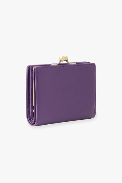 Purple Retro Button Small Wallet | Anna Sui