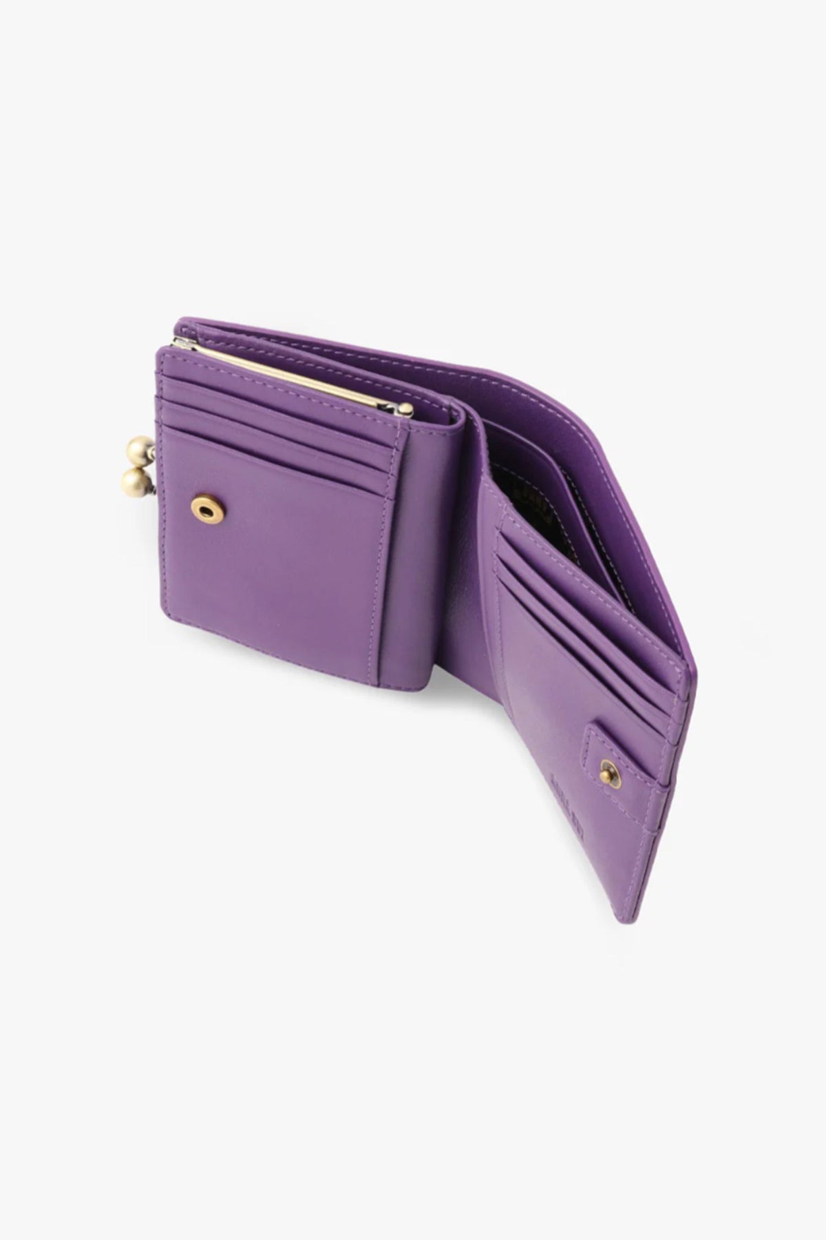 Purple Retro Button Small Wallet | Anna Sui