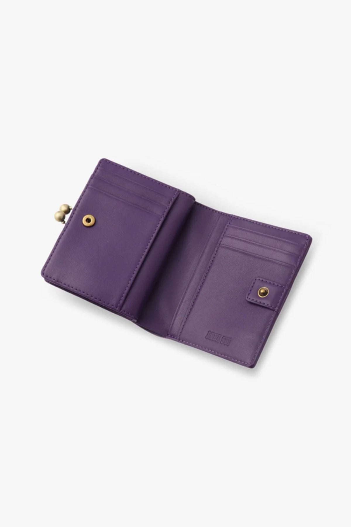Purple Retro Button Small Wallet | Anna Sui