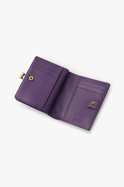 Purple Retro Button Small Wallet | Anna Sui