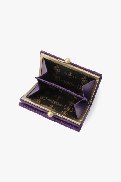 Purple Retro Button Small Wallet | Anna Sui