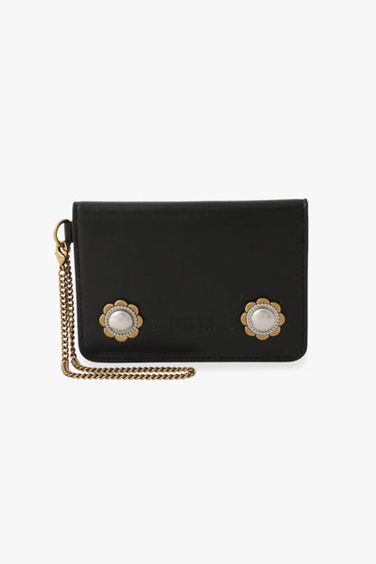 Black Retro Button Pass Case | Anna Sui